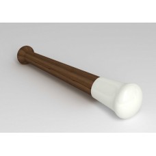 PISTILO EM PORCELANA 100MM COM CABO DE MADEIRA | UNILAB 361.100 # CA
