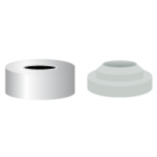 TAMPA PRESSAO ALUM.N20 TB/AO ROLHA BORR.CINZA C/100PC | 70237 # CA