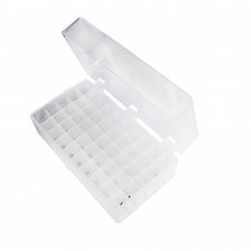 RACK 50 TUBOS CRIOGÊNICOS/MICROTUBOS 1,5 ML A 2,0 ML. TRANSPARENTE