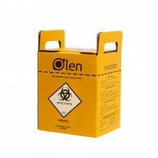 CAIXA COLETORA DE PERFUROCORTANTES OLEN. 3 LITROS. 20 UN/CX