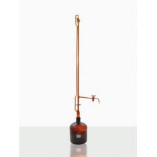 Bureta Automática Âmbar Torneira de PTFE e Frasco 1000 ou 2000 ml sem Pera de Borracha Capacidade 10 ml - 94688086